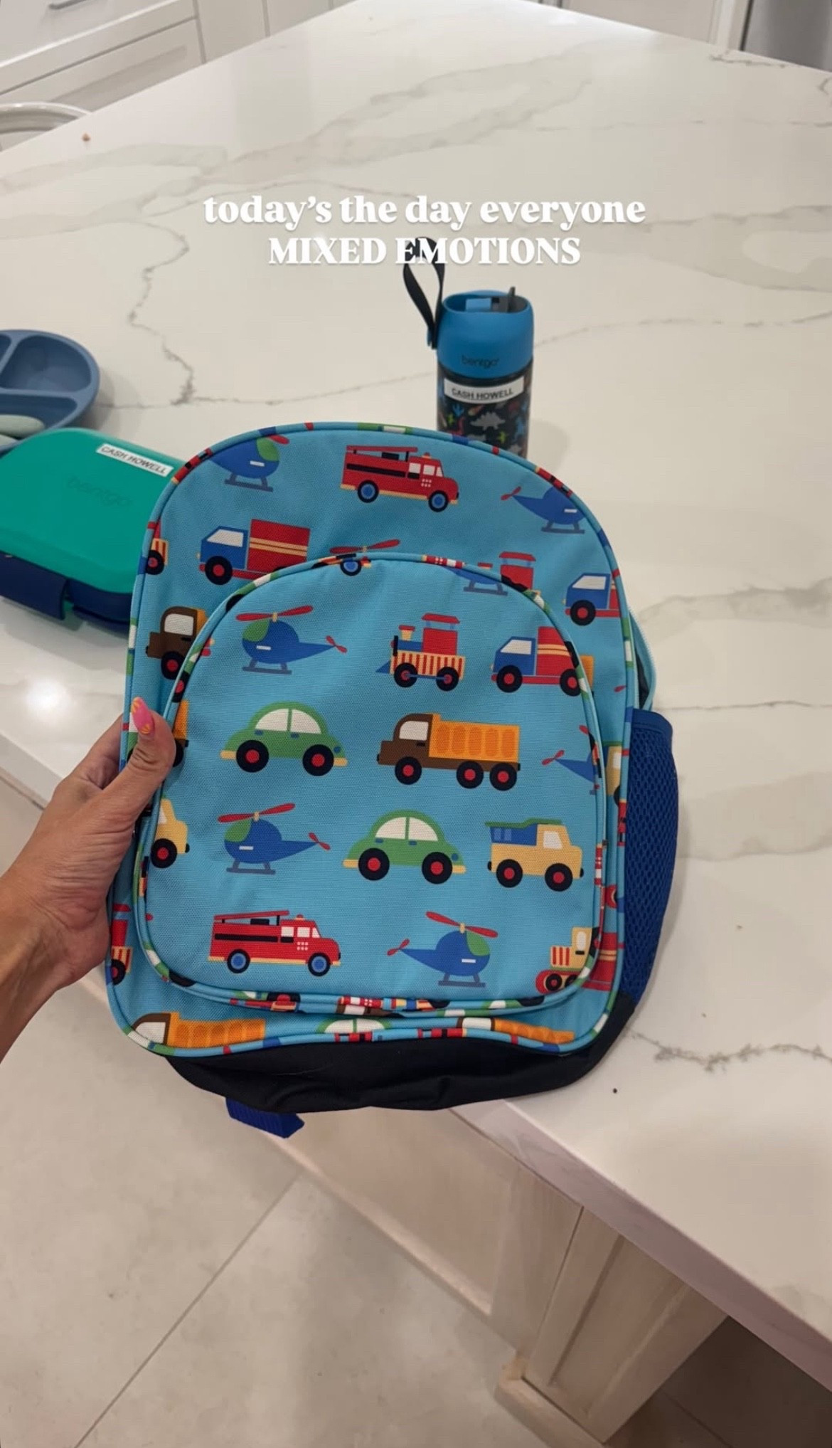 Today is the first day of school. Linking everything I am sending with Cash today 🥹

#LTKKids #LTKFamily #LTKSeasonal