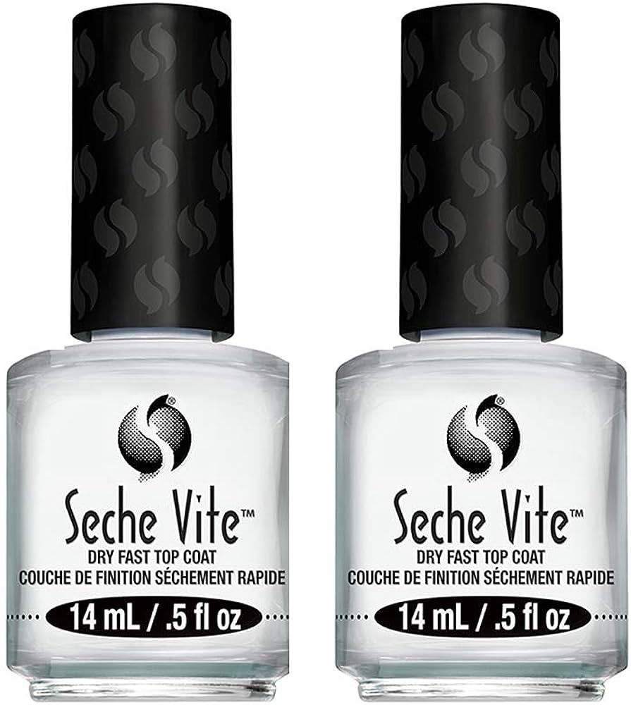 Seche Vite Dry Fast Top Coat for Nail Polish and Manicure (2 pack, 0.5 oz) | Amazon (US)