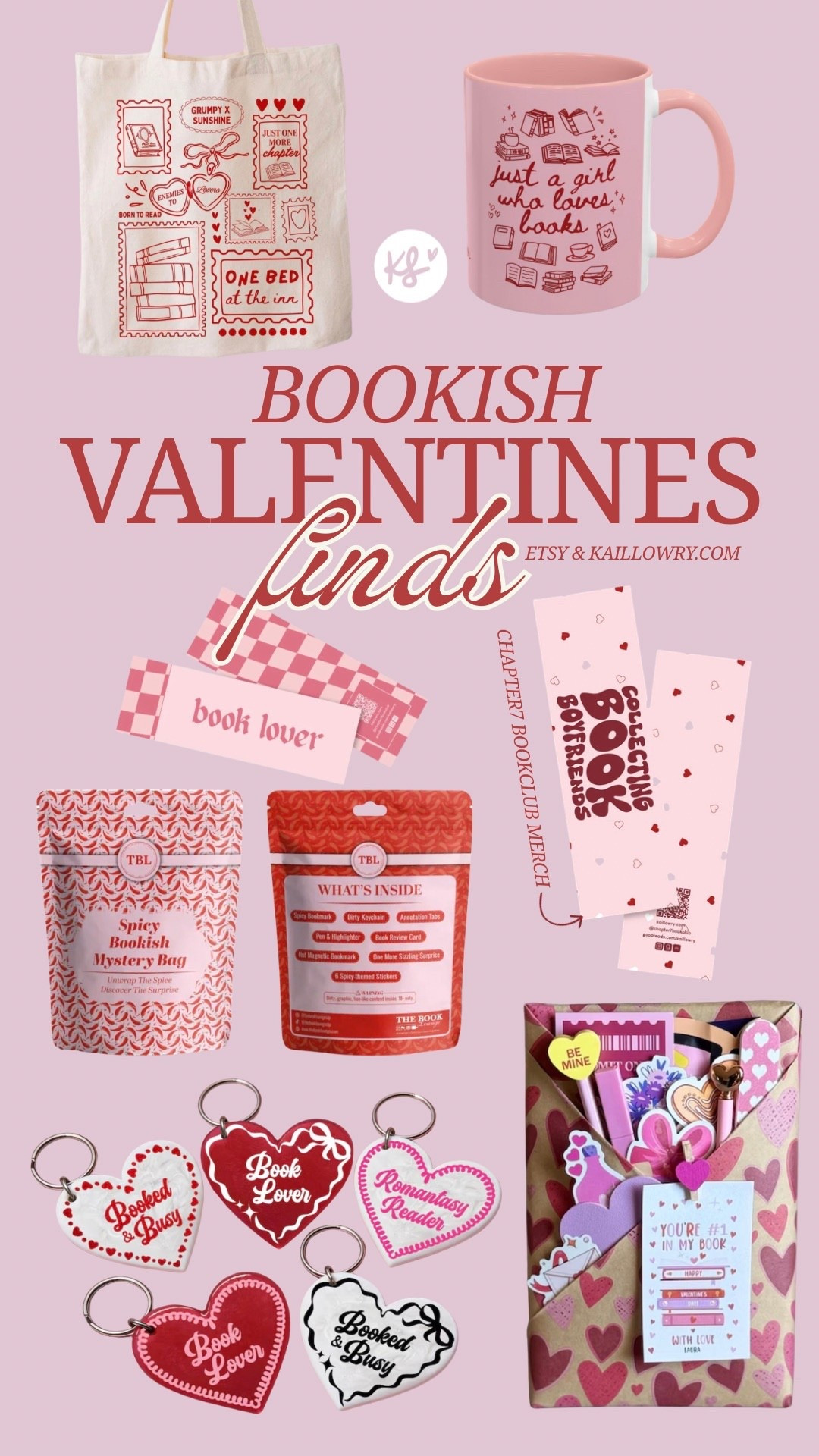 bookish valentines must haves ❤️‍🔥🩷

#LTKValentine