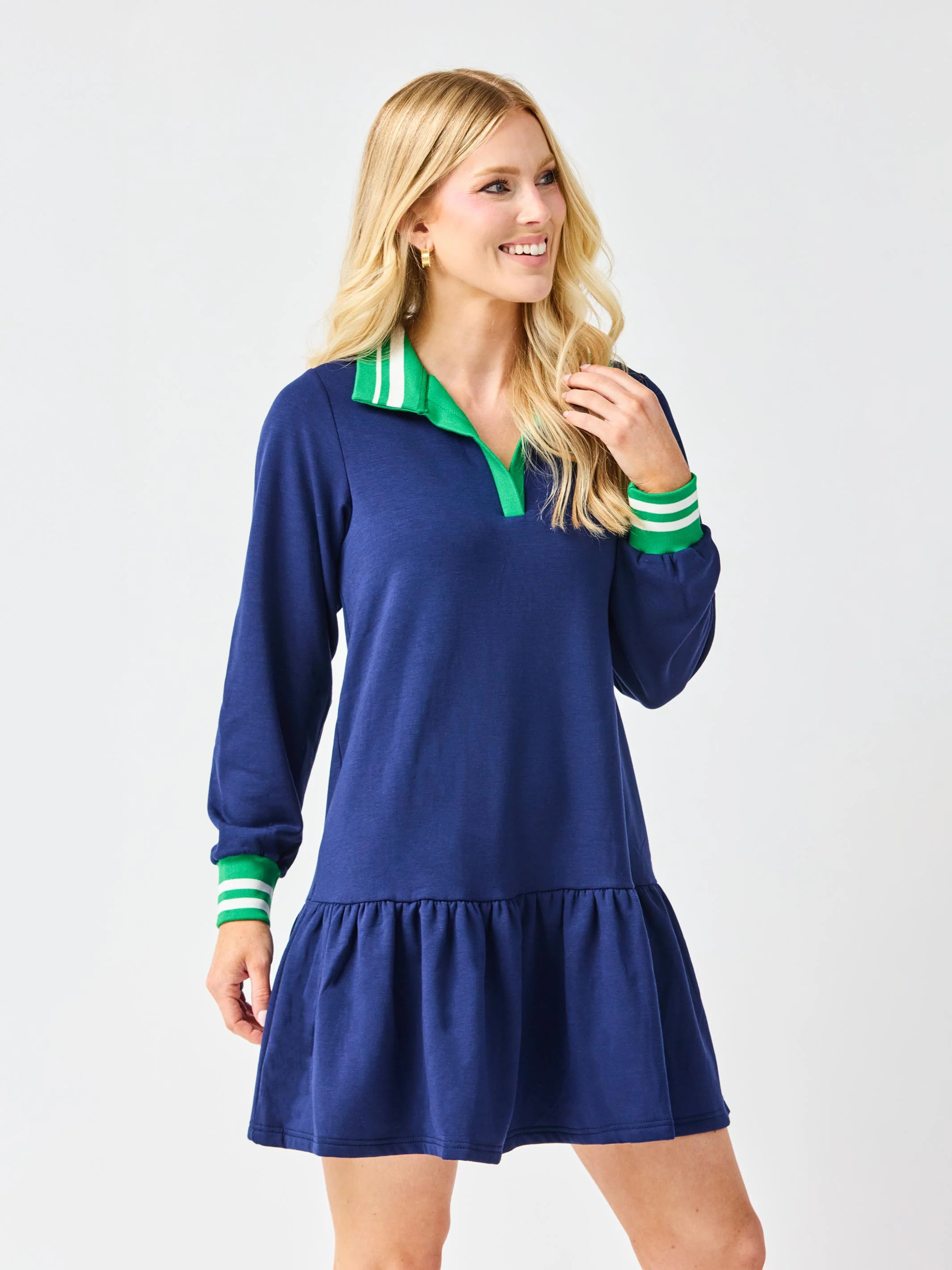 Allison Dress | Navy | Mary Square