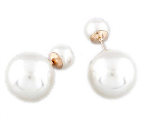 5 Colors Luxury Candy Dual Pearls Ear Stud Earrings Fashion Unique Jewelry ,101251 (b) | Amazon (US)