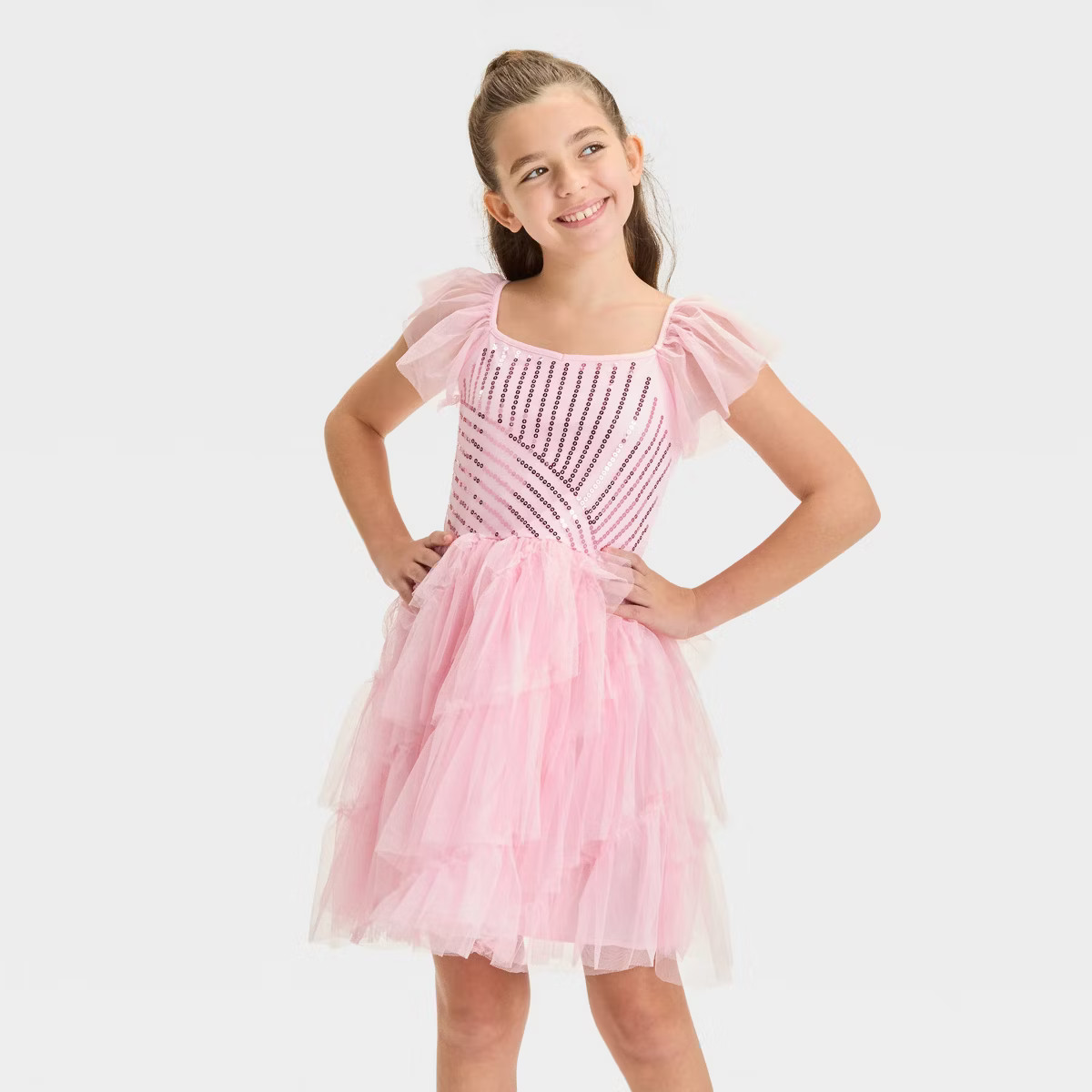 Girls' Wicked Glinda Cosplay Dress - Light Pink | Target