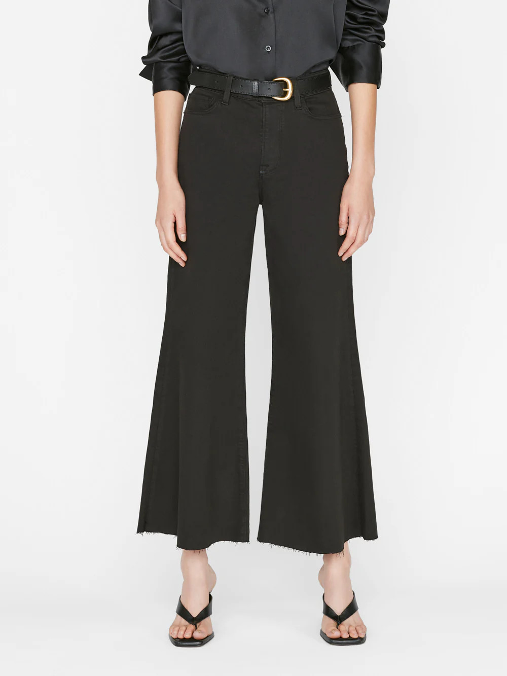 Le Palazzo Crop -- Film Noir | Frame Denim