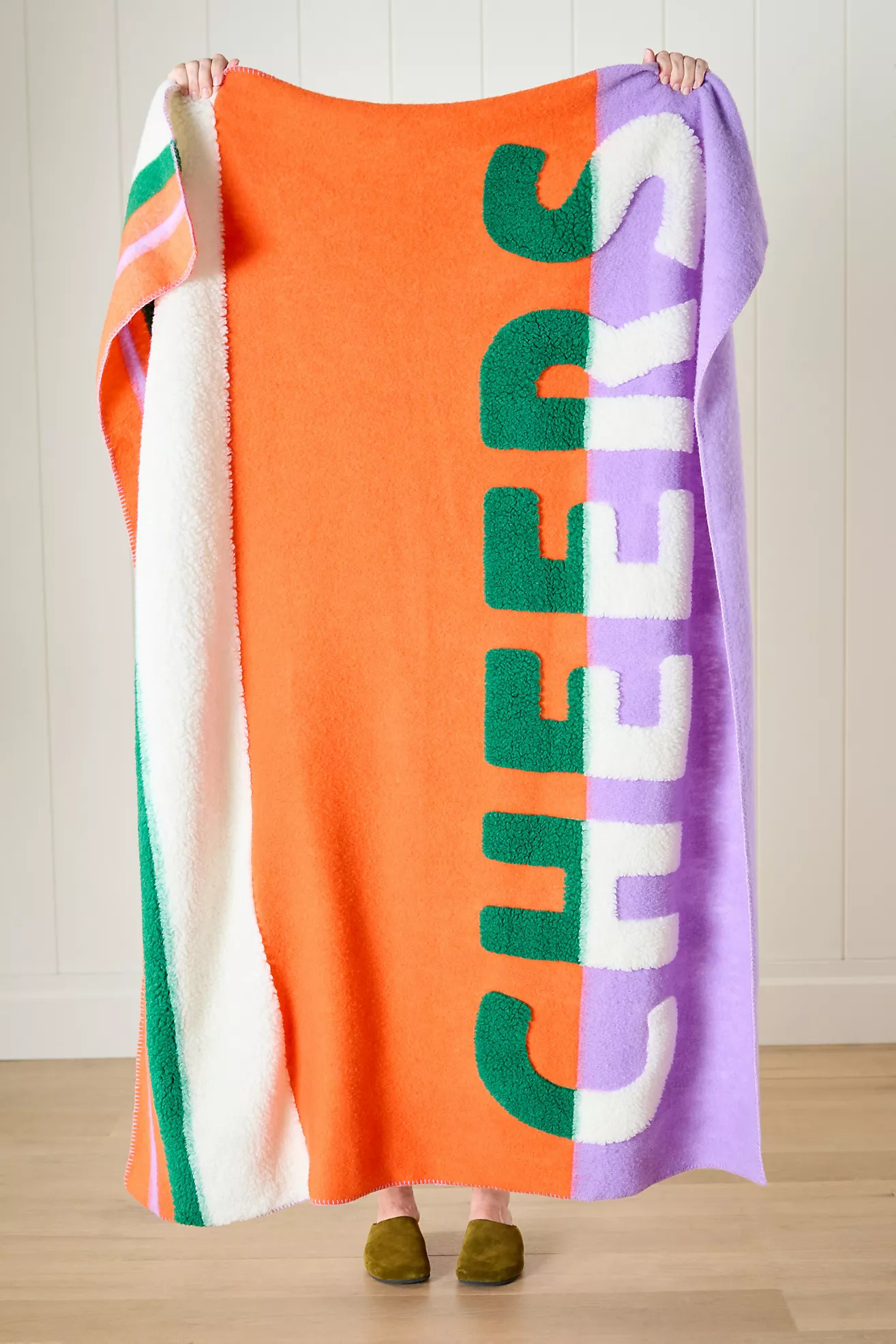 Juno Wool Blend Sherpa Fleece Throw Blanket | Anthropologie (US)