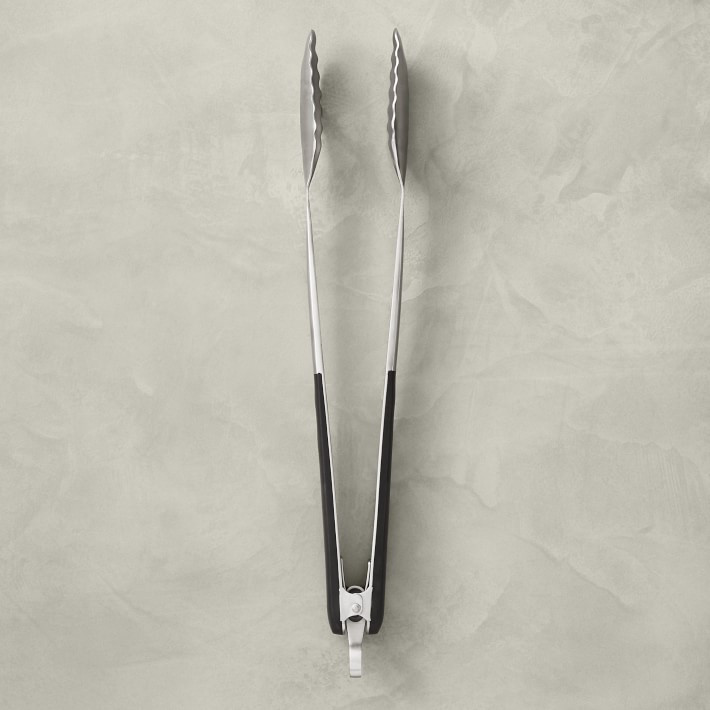 Williams Sonoma Black-Handled BBQ Tongs | Williams-Sonoma