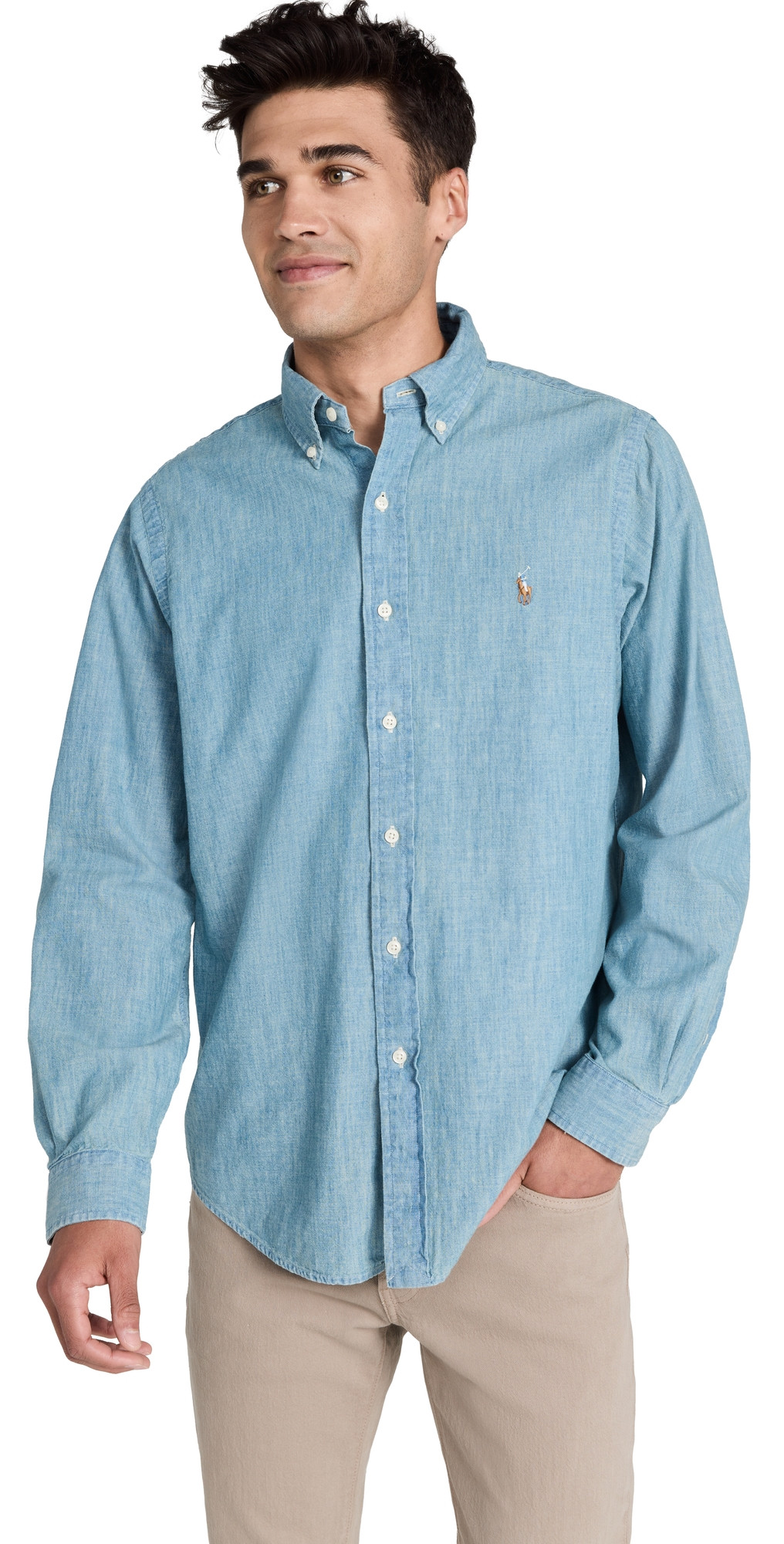 Polo Ralph Lauren Classic Fit Chambray Shirt Chambray XL | Shopbop