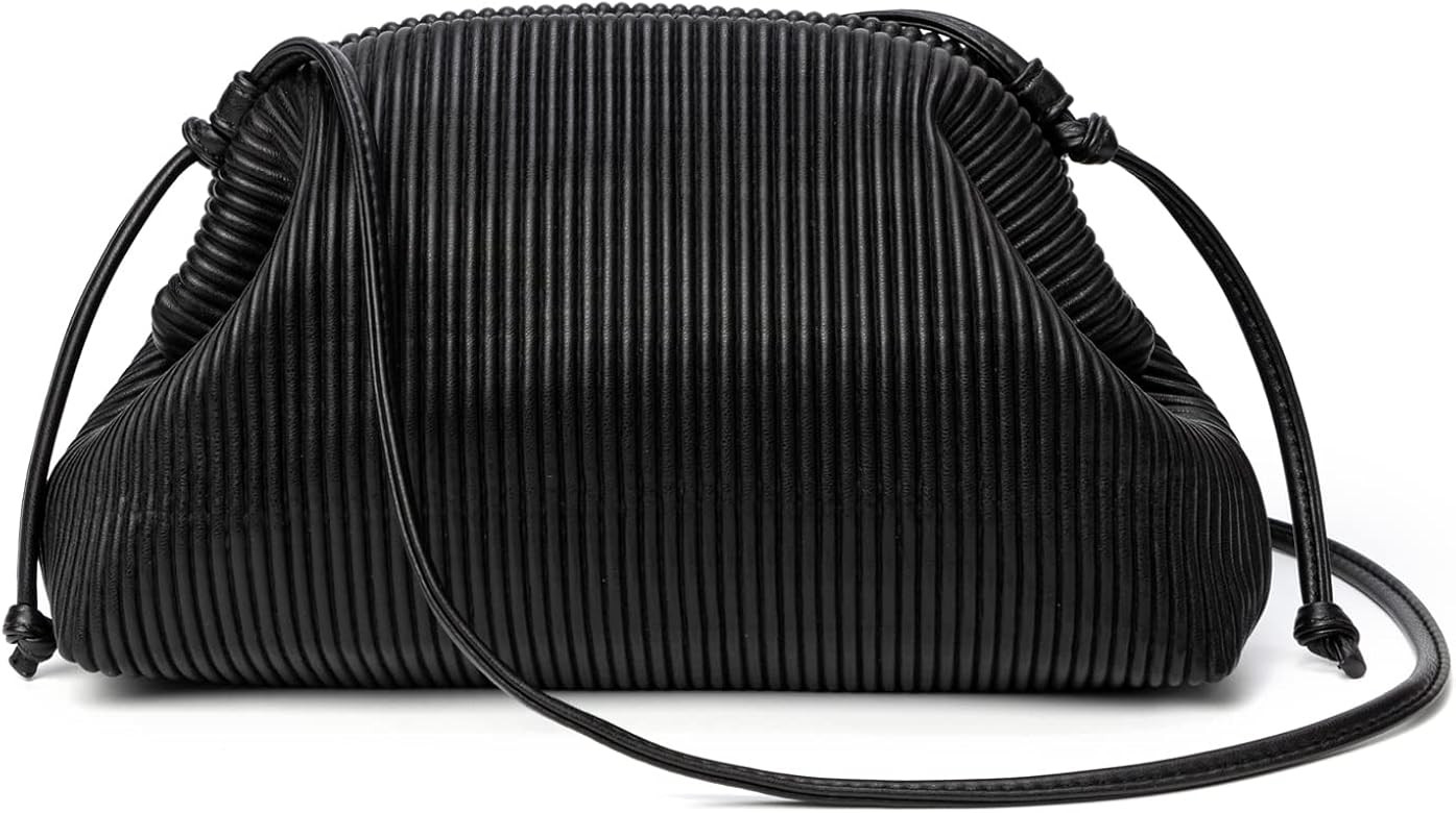 KingTo Clutch Purses for Women, Soft Cloud Bag Fashion Dumpling with Ruched Pouch Handbag for Cro... | Amazon (US)