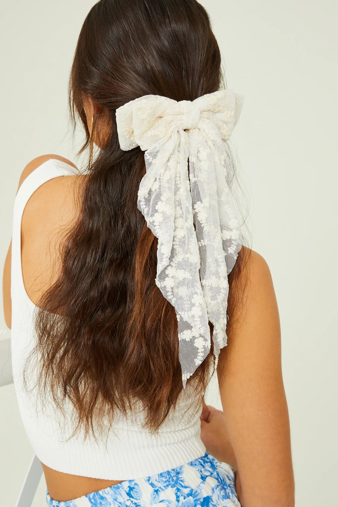 Large Lace Bow in Ivory | Altar'd State | Altar'd State