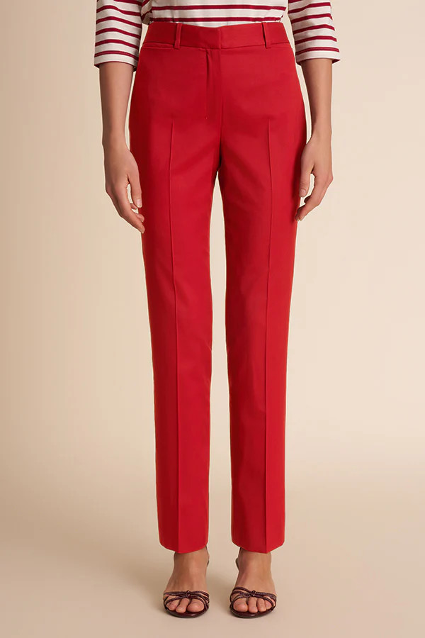 Smith Straight Trouser - Italian Wool Twill :: Sunset | MM LaFleur