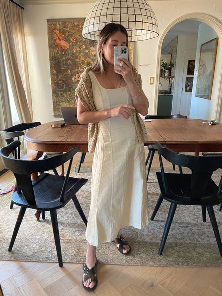 I found this dress on Tjmaxx! I can't find it online, but maybe you get lucky and find it at your local Tjmaxx. Just in case, I'm linking a few similar options 😉#LTKfindsunder100 #LTKbeauty #summeroutfit

#LTKSeasonal