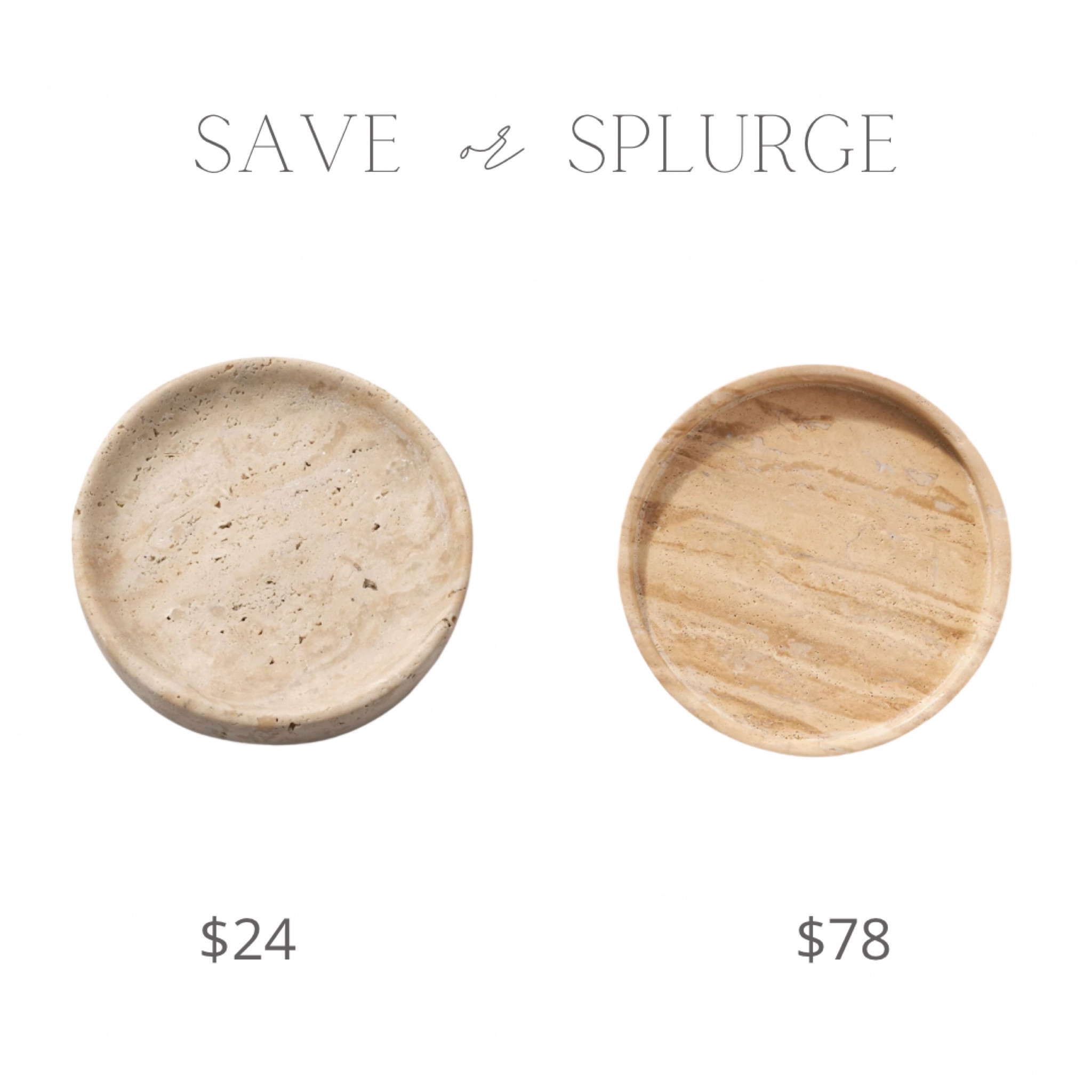 Save or splurge round travertine tray

#LTKhome #LTKSeasonal #LTKstyletip