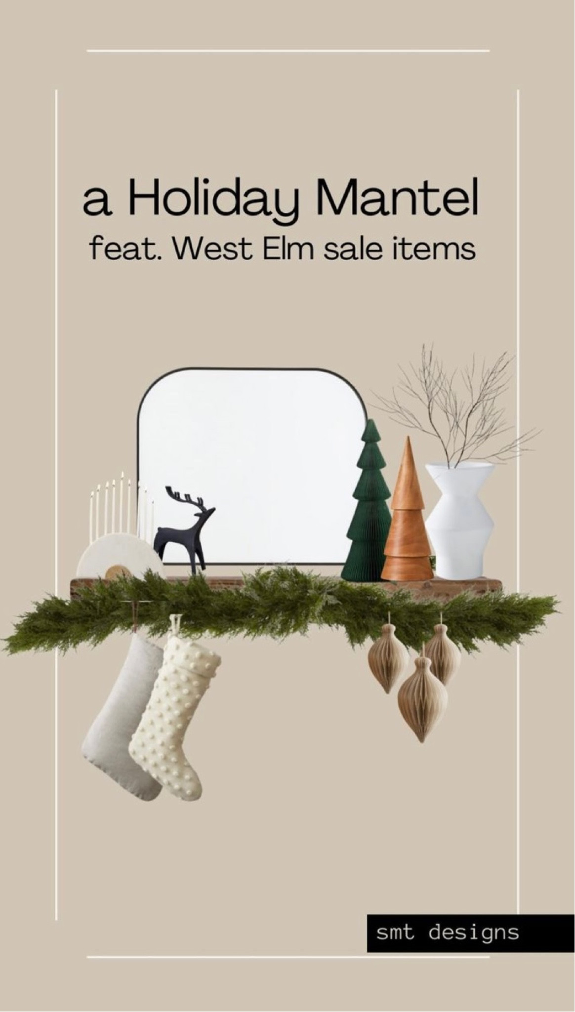 Every item on this board is on sale at West Elm right now, so run to get yours before the prices go back up! 

#westelm #christmasmantel #christmasdecor #holidaymantel #hanukkahmantel

#LTKhome #LTKHoliday #LTKunder50