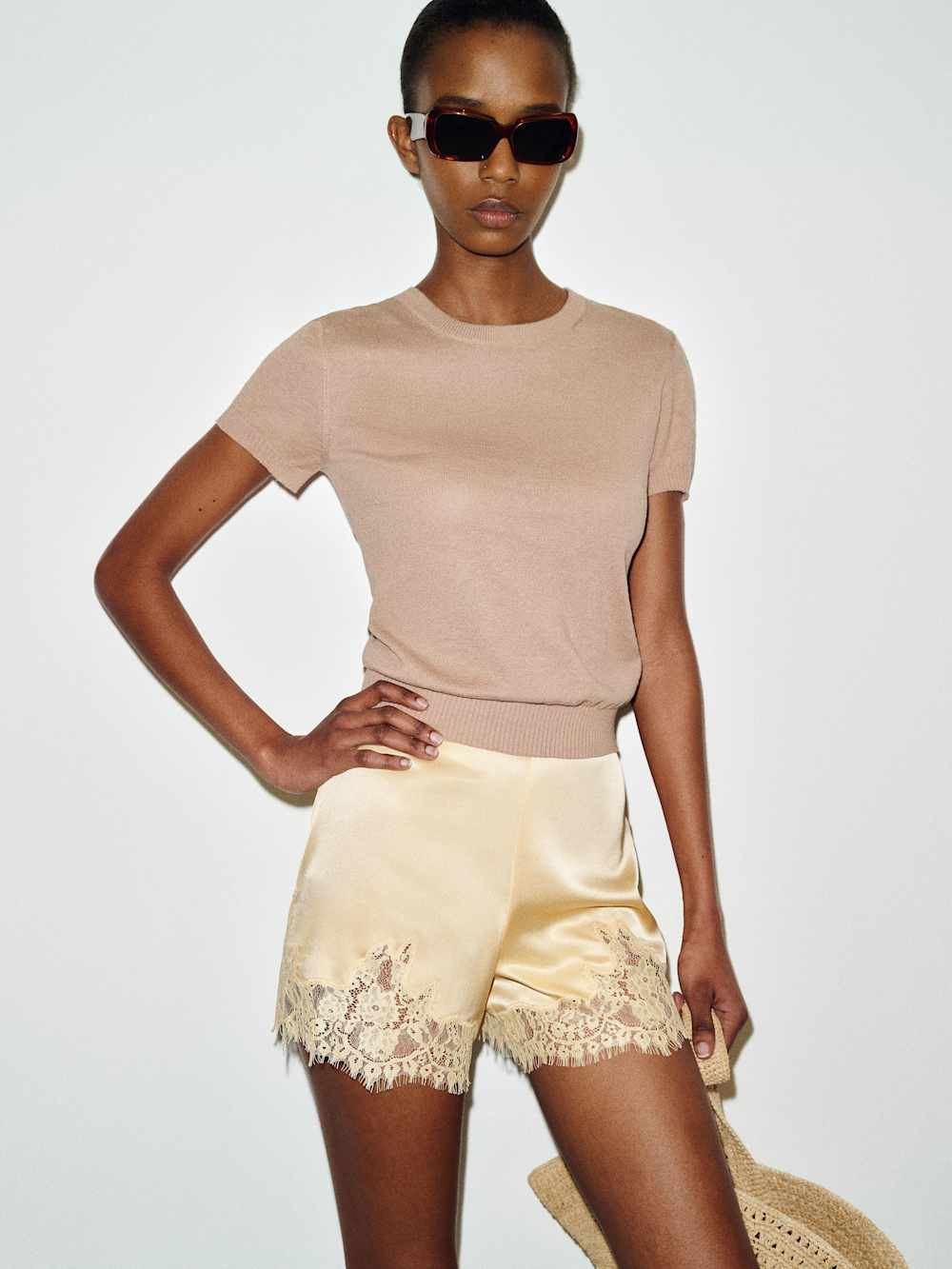 Fern Satin Short | Reformation (Global)