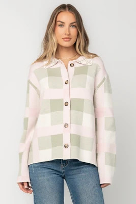 Midtown Plaid Jacket | Blush + Sage | Baltic Born