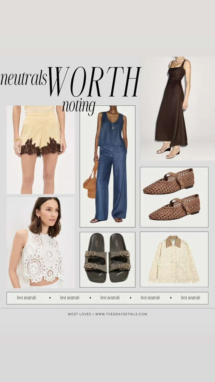 Sharing a roundup of neutrals worth noting that are perfect as we head into spring and summer. From butter yellow lace shorts, to linen sets, chic ballet flats, and more!  

 #LTKgrwm #LTKootd #LTKWorkwear