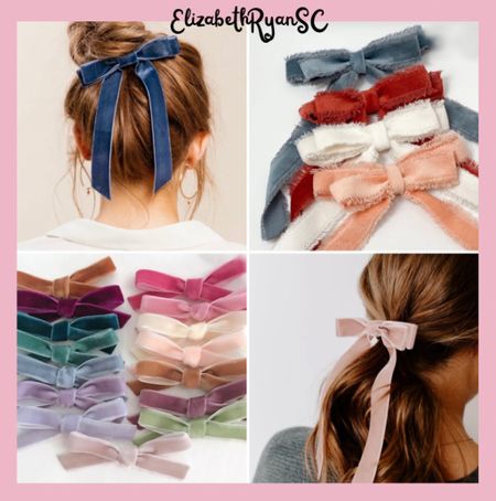 Adorable velvet hair bows, clips, & barrettes perfect for fall outfits! I attached my two favorite headbands from Lele Sadoughi as well!🎀


#LTKSeasonal #LTKU #LTKstyletip