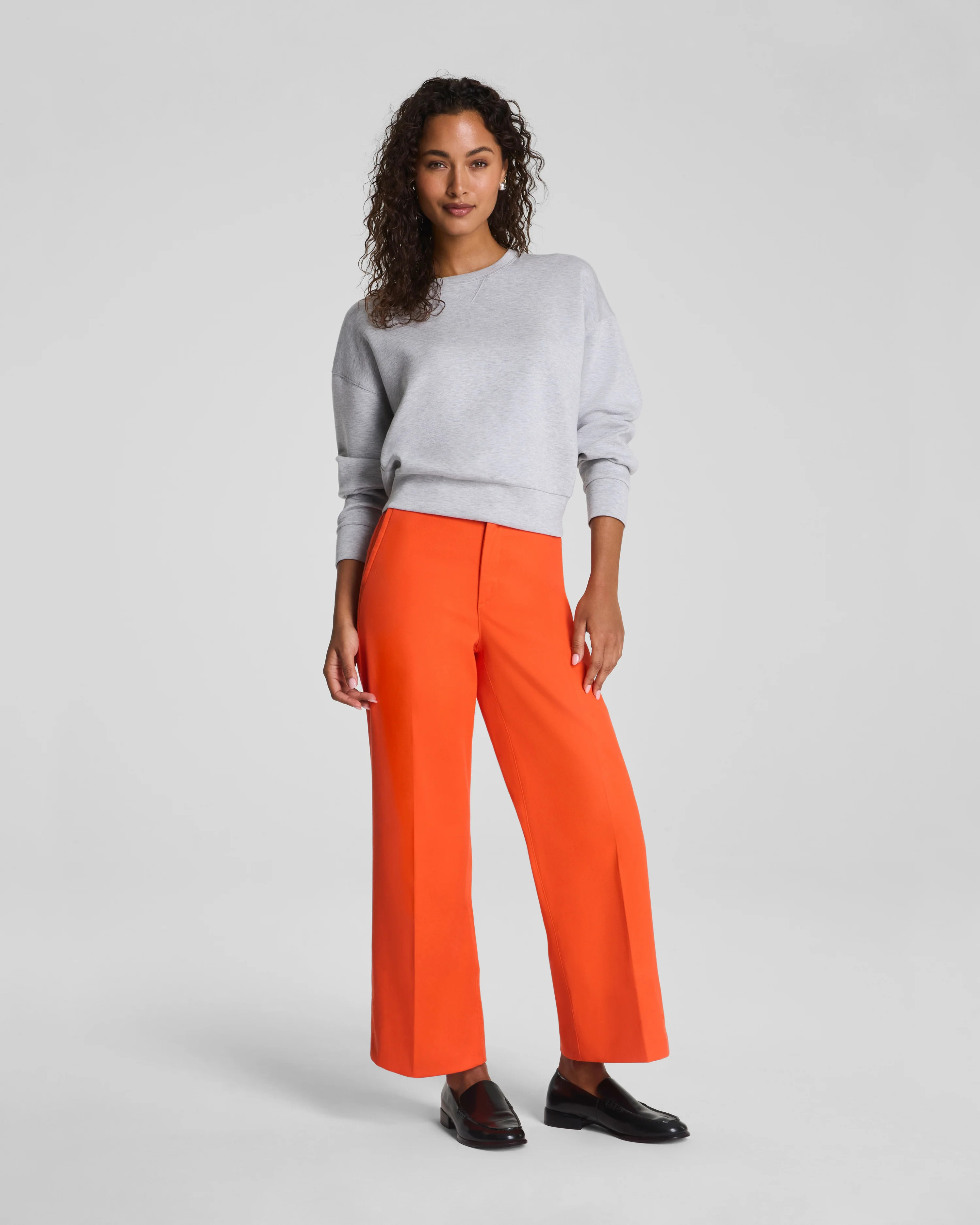 Stretch Twill Cropped Wide Leg Pant | SPANX | Spanx