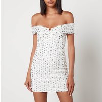 Self-Portrait Polka-Dot Print Chiffon Mini Dress - UK 10/US 6 | Coggles (Global)