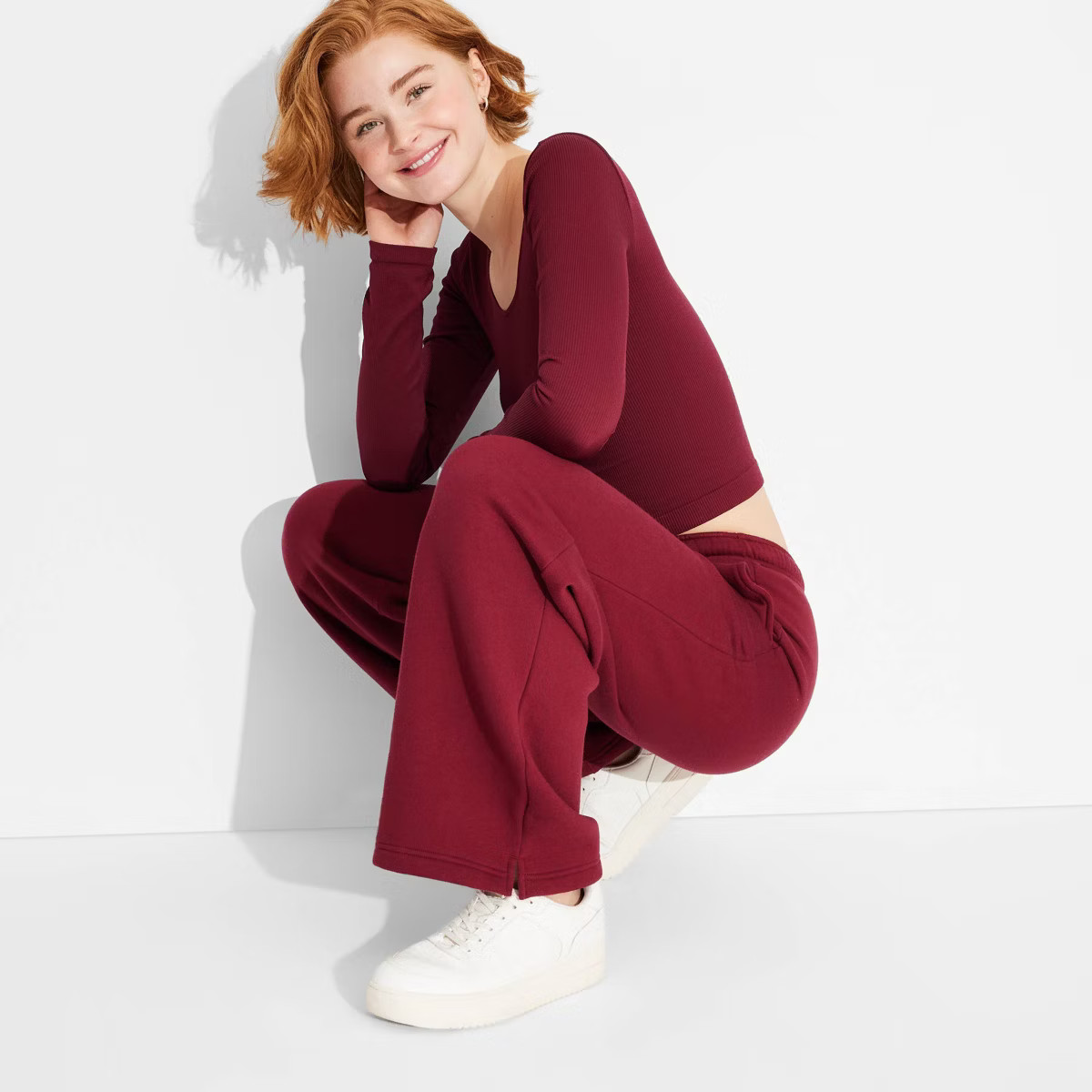 Women's High-Rise Straight Leg Sweatpants - Wild Fable™ | Target