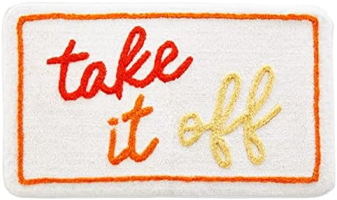 Amazon.com: mDesign Soft Cotton Rectangular Spa Mat Bathroom Rug, Plush Water Absorbent, Take It ... | Amazon (US)