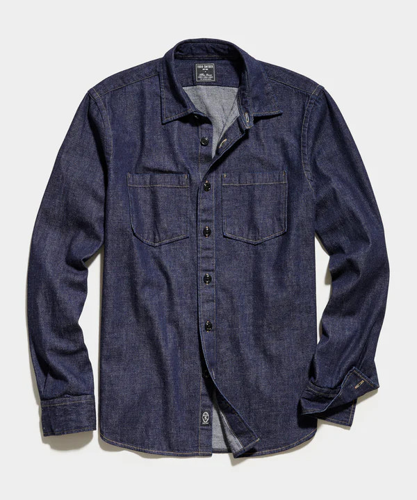 Japanese Raw Selvedge Indigo Overshirt | Todd Snyder