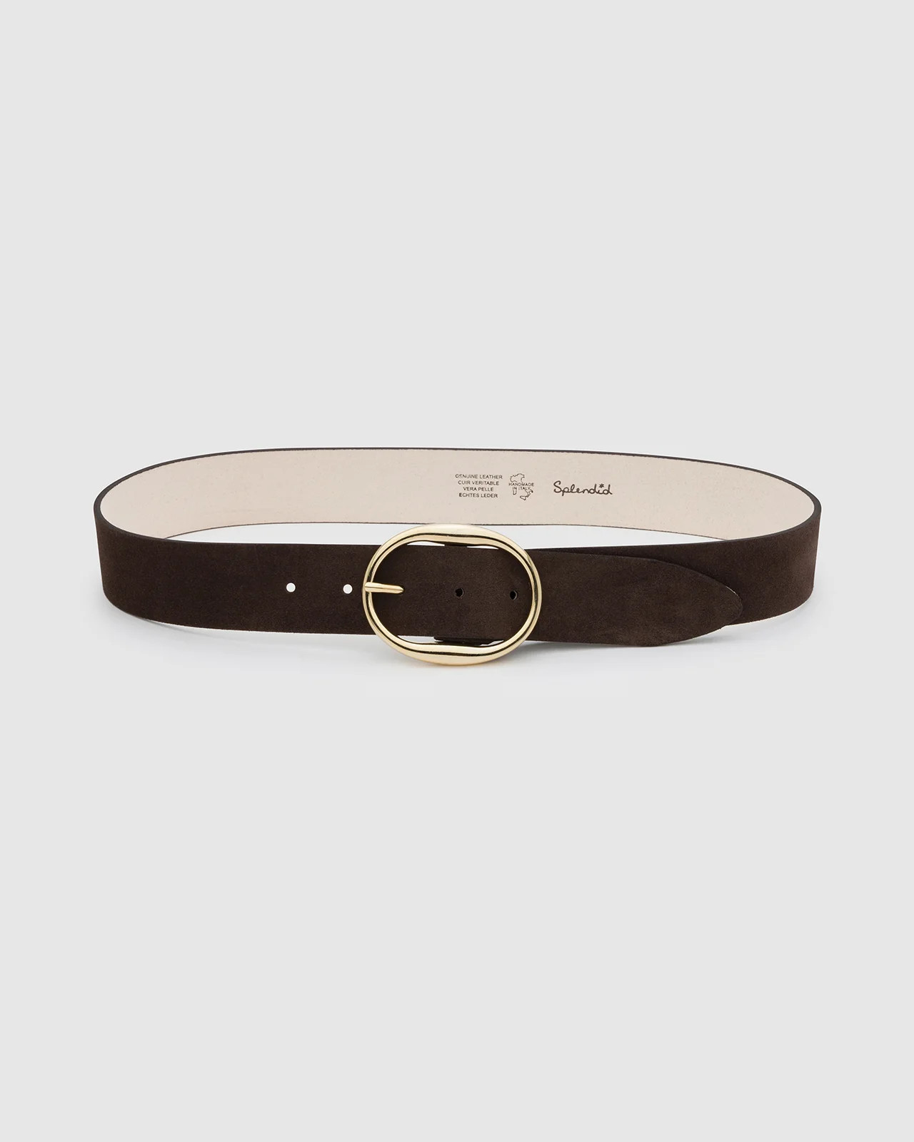 Splendid - Wide Suede Belt - Chocolate | Splendid