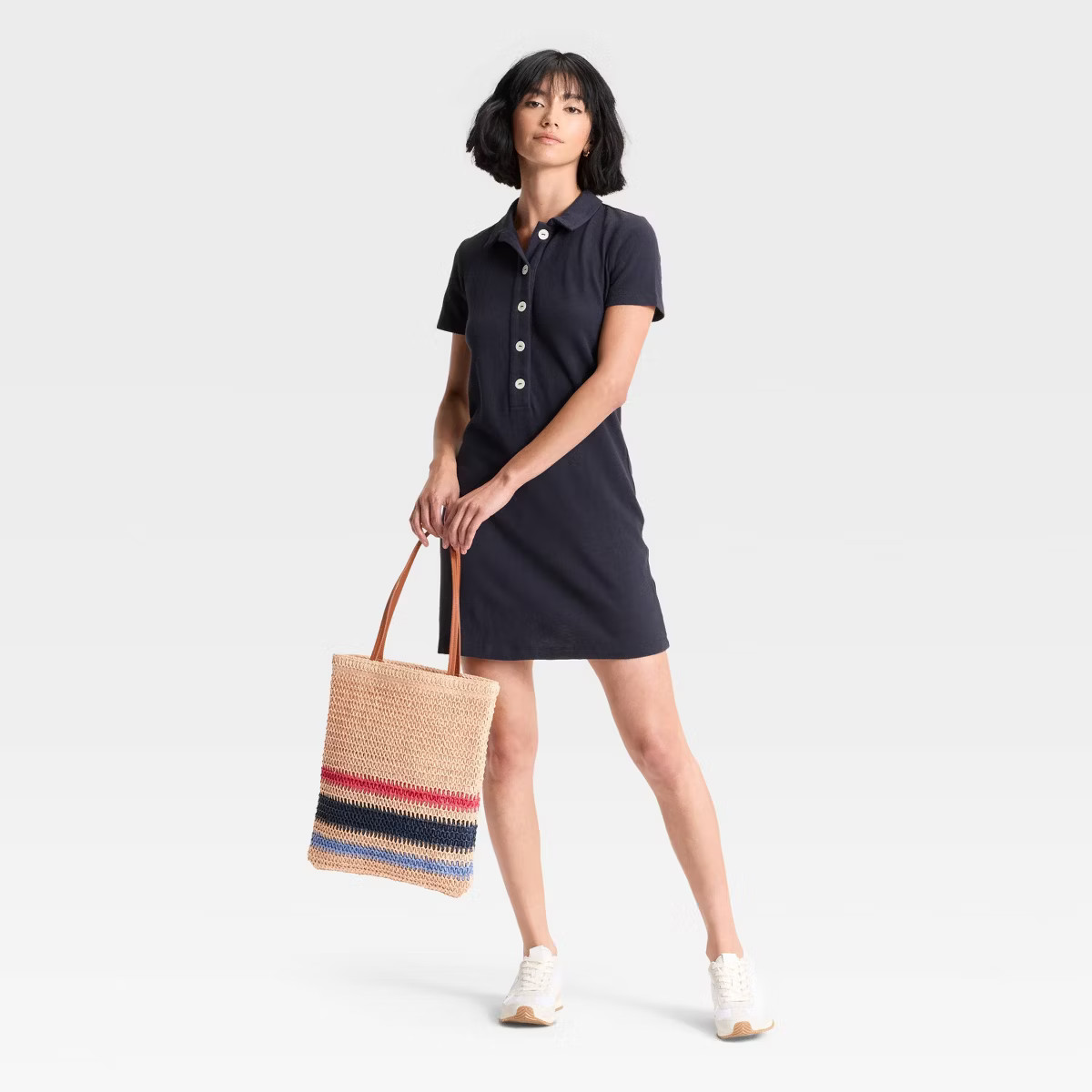Women's Short Sleeve Knit Mini Shirtdress - Universal Thread™ | Target