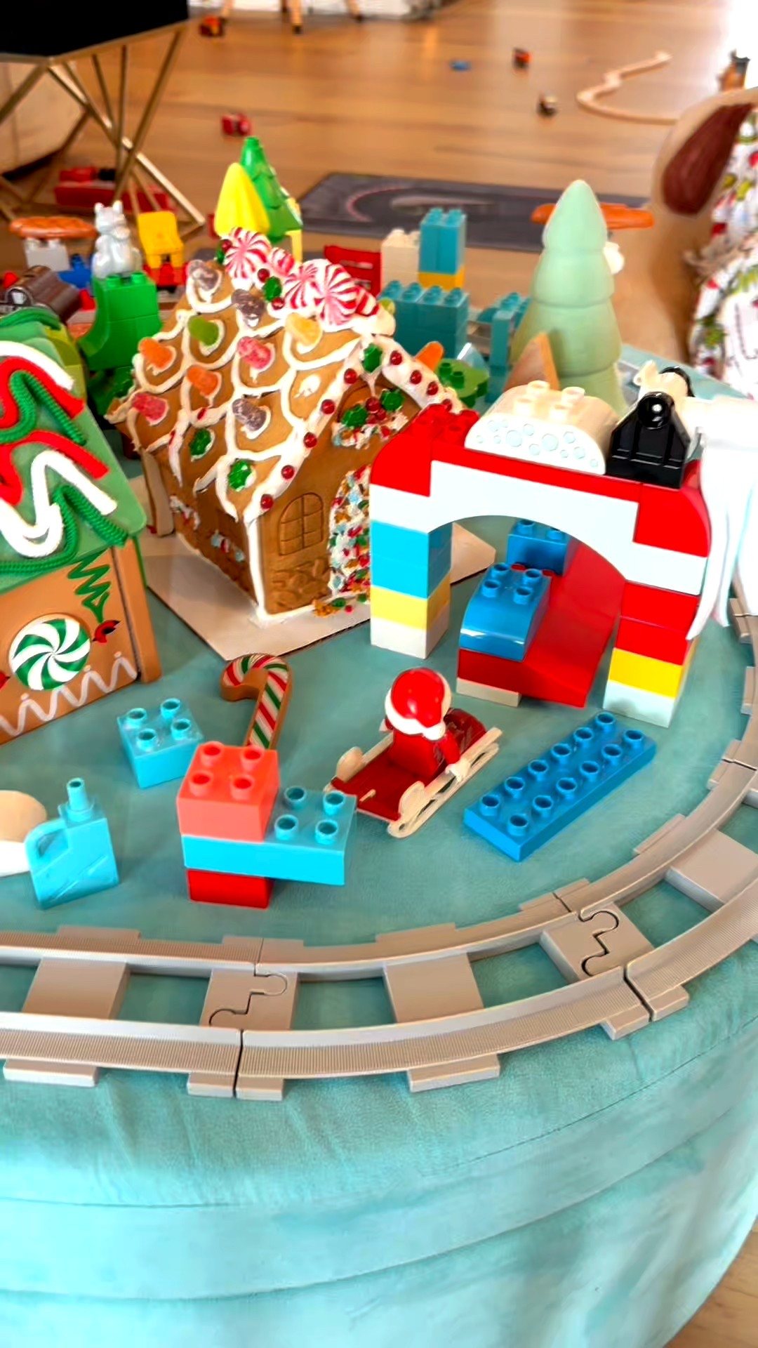 Christmas village for kids made possible by #nuggetcomfort and #lego train

#LTKCyberWeek #LTKKids #LTKGiftGuide