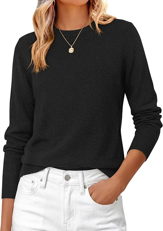 PRETTYGARDEN Womens Fall Basic Long Sleeve Sweater | Amazon (US)