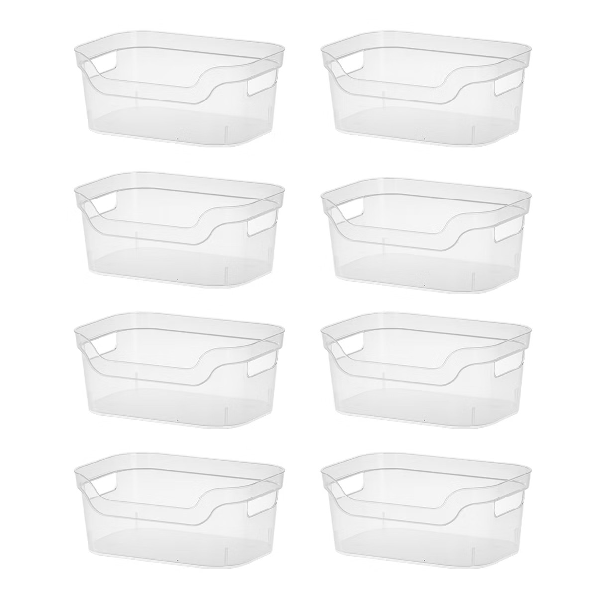 Sterilite 5.25x9.5x13 In Medium Polished Open Scoop Front Storage Bin w/ Comfortable Carry Throug... | Target