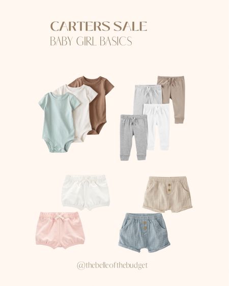 Carters sale, baby girl, spring basics, travel outfit 