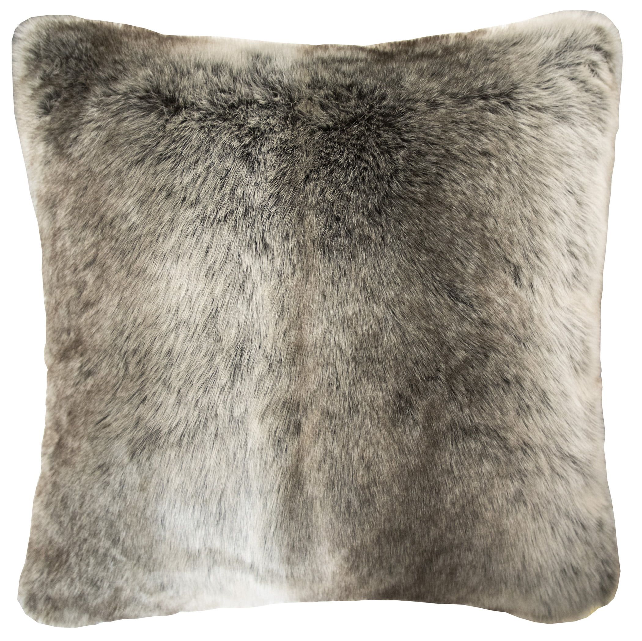 Better Homes & Gardens Ombre Fur Decorative Pillow, 20" x 20", Brown | Walmart (US)