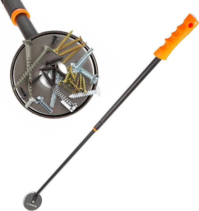 Telescoping Magnetic Pickup Tool - 40-Inch Magnet Stick with 50lb Capacity to Safely Retrieve Nai... | Amazon (US)