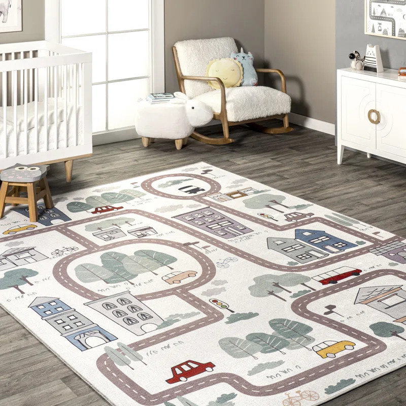 Chalea Kids Town Machine Washable Area Rug | Wayfair North America