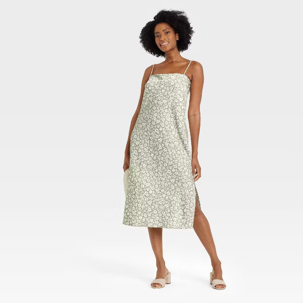 Women's Apron Slip Dress - A New Day™ | Target