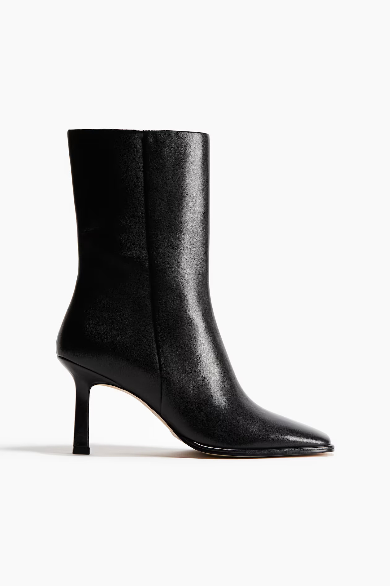 Lederne Ankleboots mit Absatz | H&M (DE, AT, CH, NL, FI)
