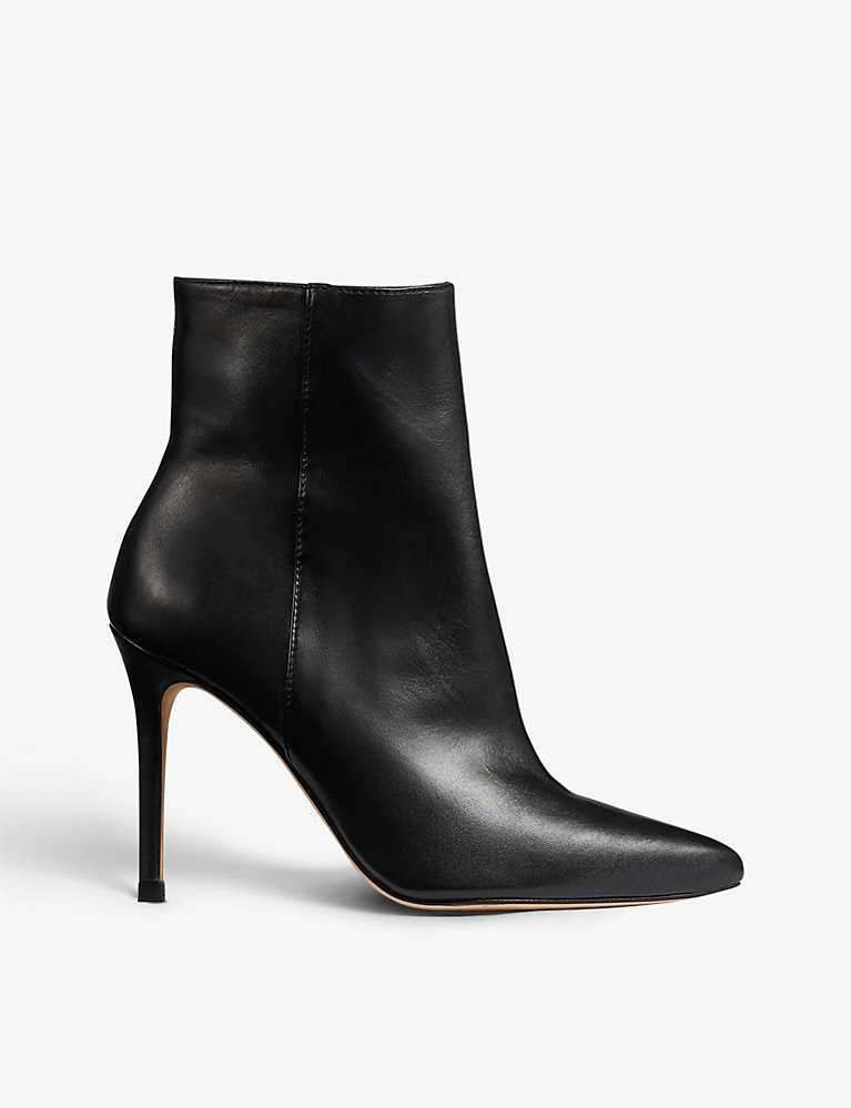 LK BENNETT Cleo pointed-toe stiletto leather boots | Selfridges