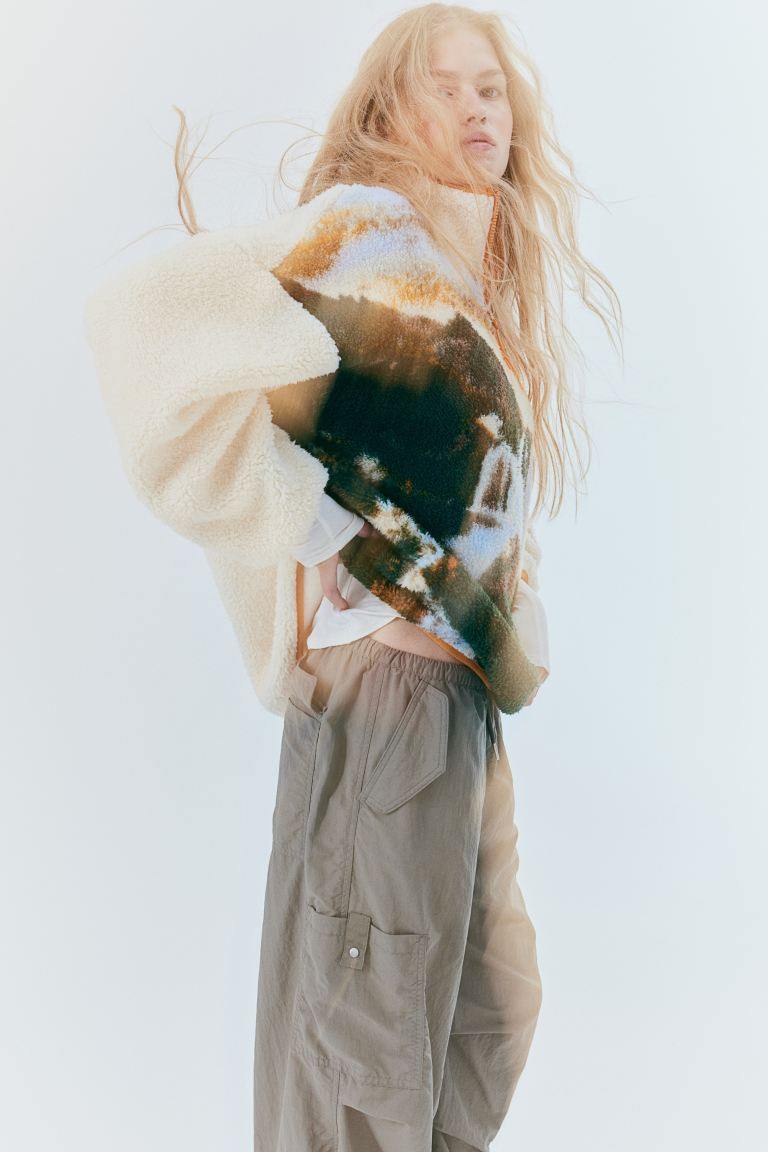 Half-zip Teddy Jacket | H&M (US + CA)