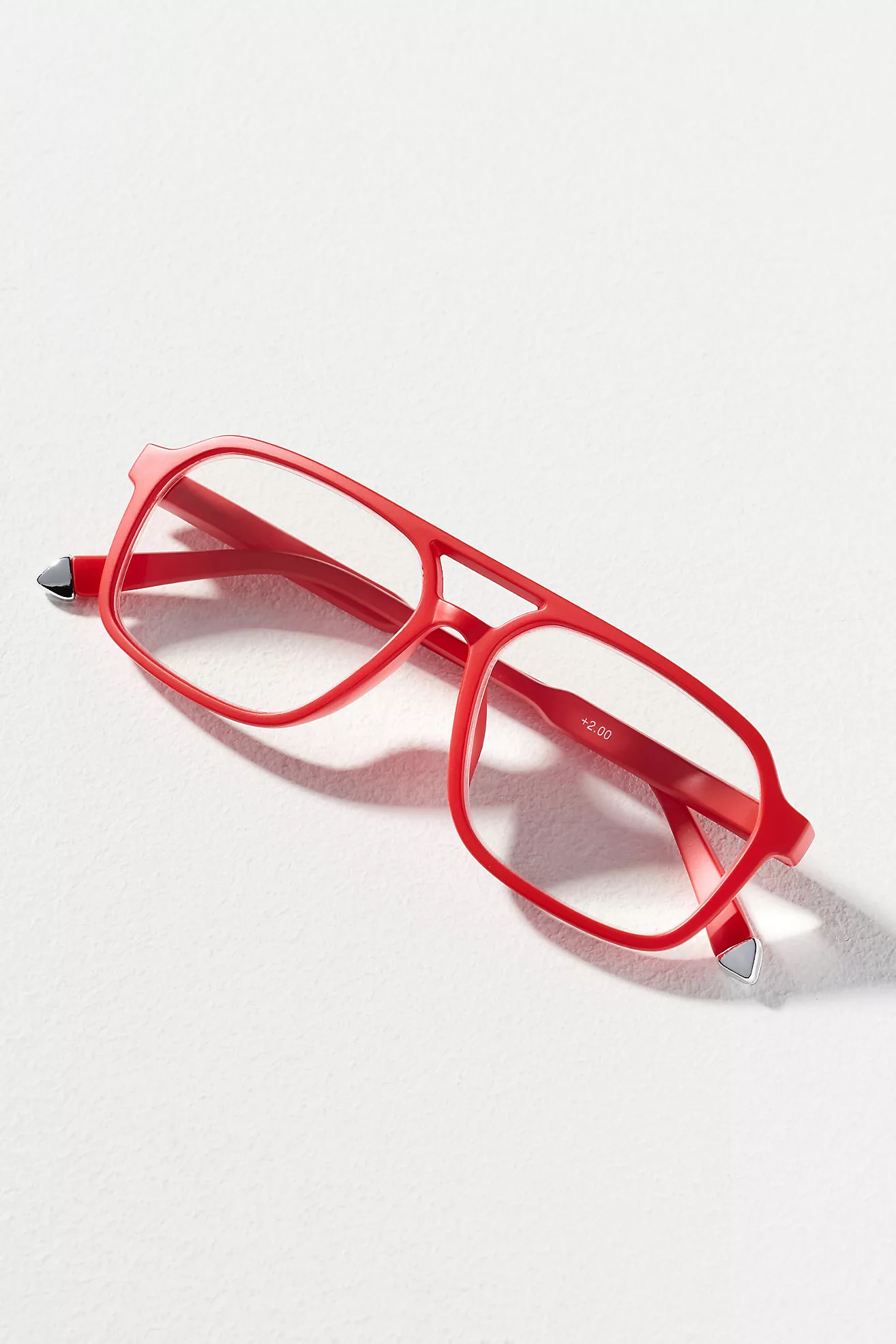 Elite Eyewear Flat-Top Aviator Blue Light Readers | Anthropologie (US)