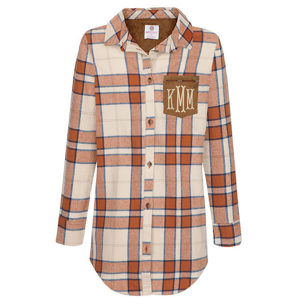 ORANGE & NAVY PLAID | Marleylilly