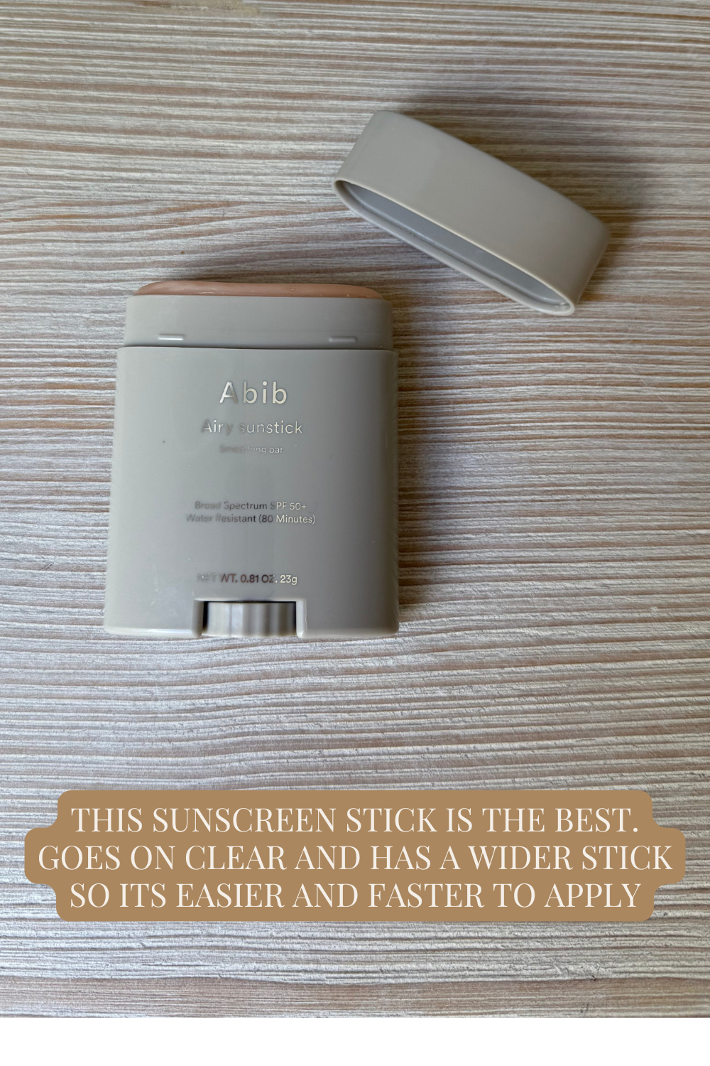 Abib Airy Sunstick Protection Bar SPF50+ Broad Spectrum, Semi-Matte Sunscreen Stick for Oily & Combination Skin, No White Cast, Water-Resistant, Korean Sunscreen, 0.81 oz / 23 g
 

 #LTKActive #LTKSaleAlert #LTKSwim