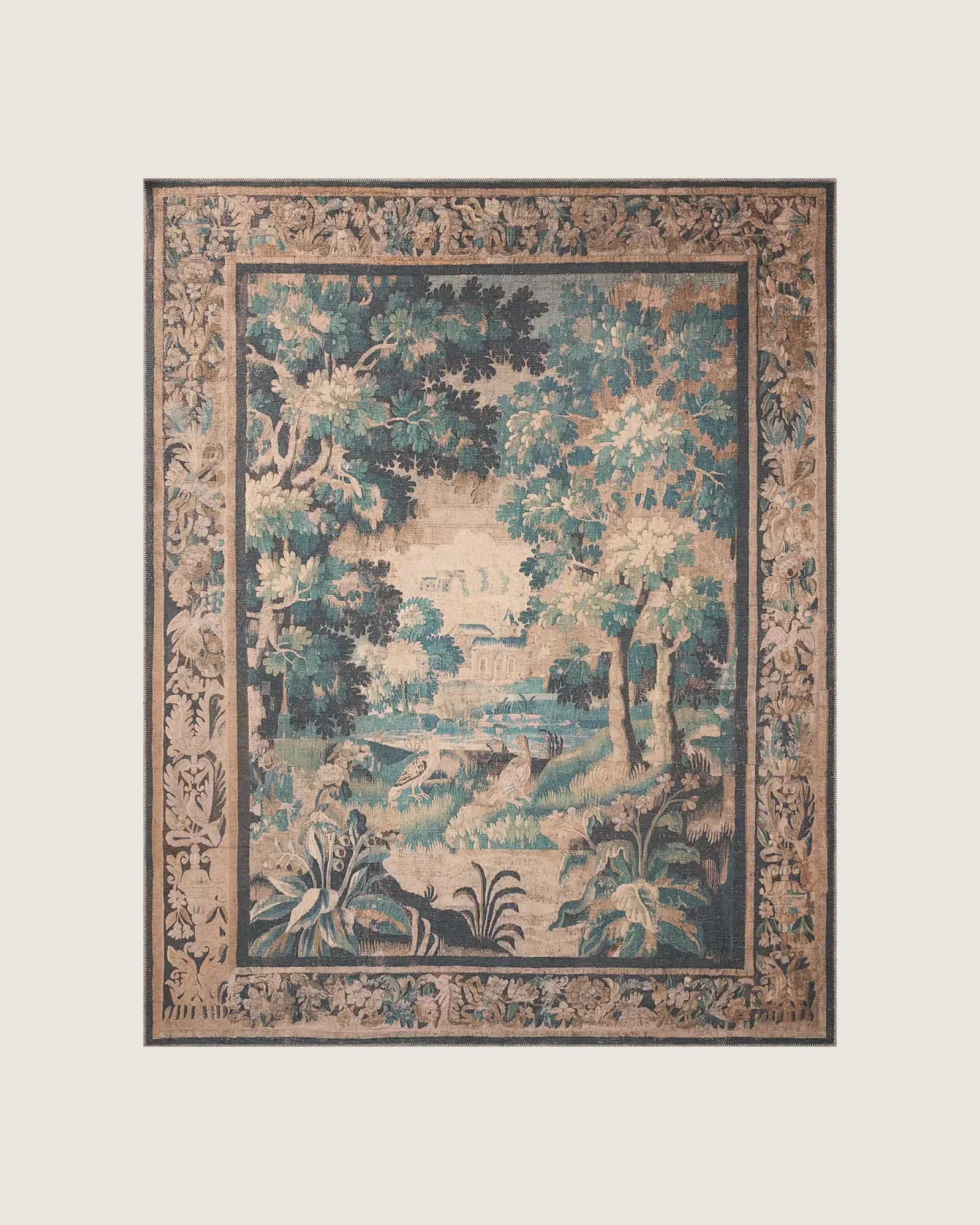 Hollyhock Printed Tapestry Rug | Joon Loloi | Joon Loloi