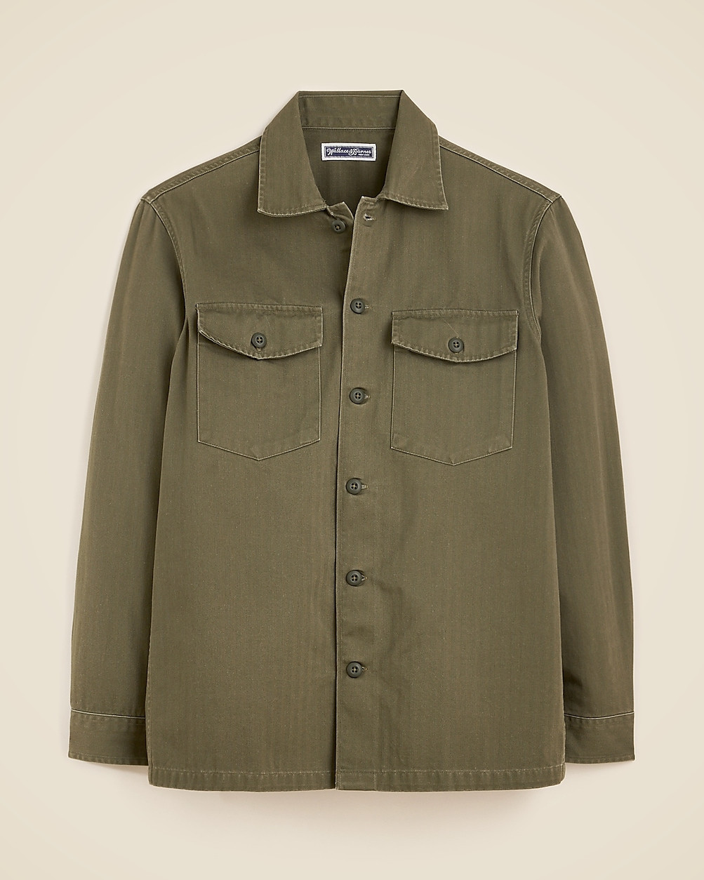Wallace & Barnes cotton herringbone workshirt | J. Crew US