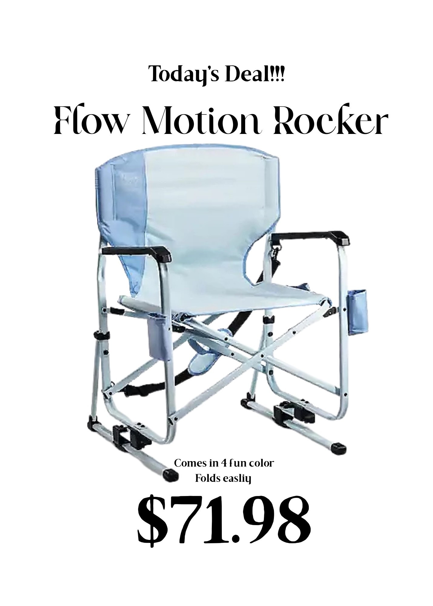These chairs are so cool!  They’re made by Timber Ridge and they rock!   They come in 4 fun colors and fold/store easily. They would be perfect for those outdoor games, sitting by the pool, or having it in the backyard  Plus, thery’re currently on sale and are selling fast!

#LTKHome #LTKSeasonal #LTKTravel