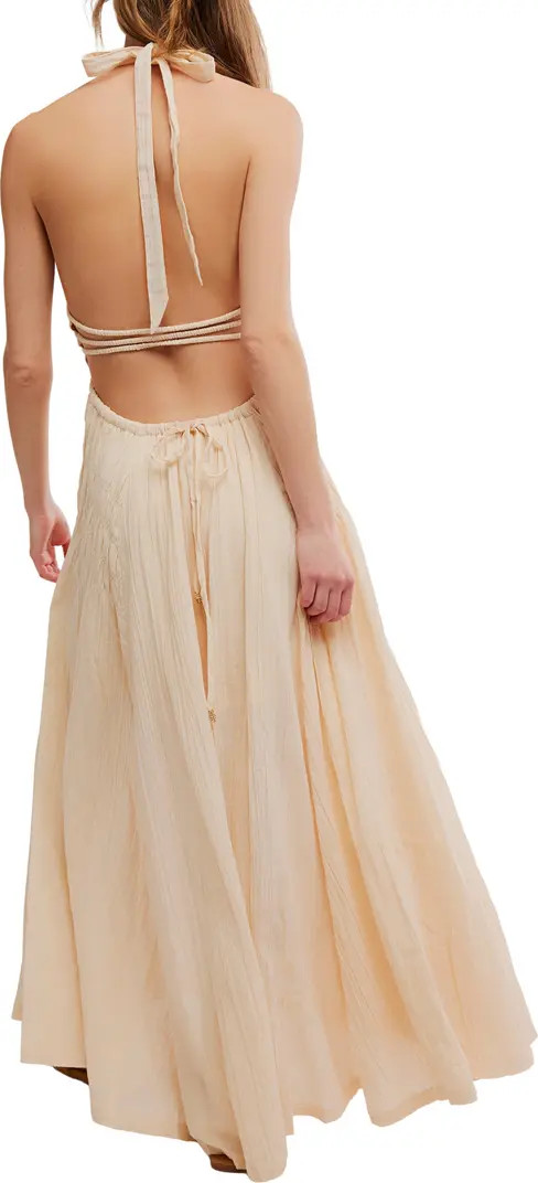 Angel Plunge Halter Neck Maxi Dress | Nordstrom