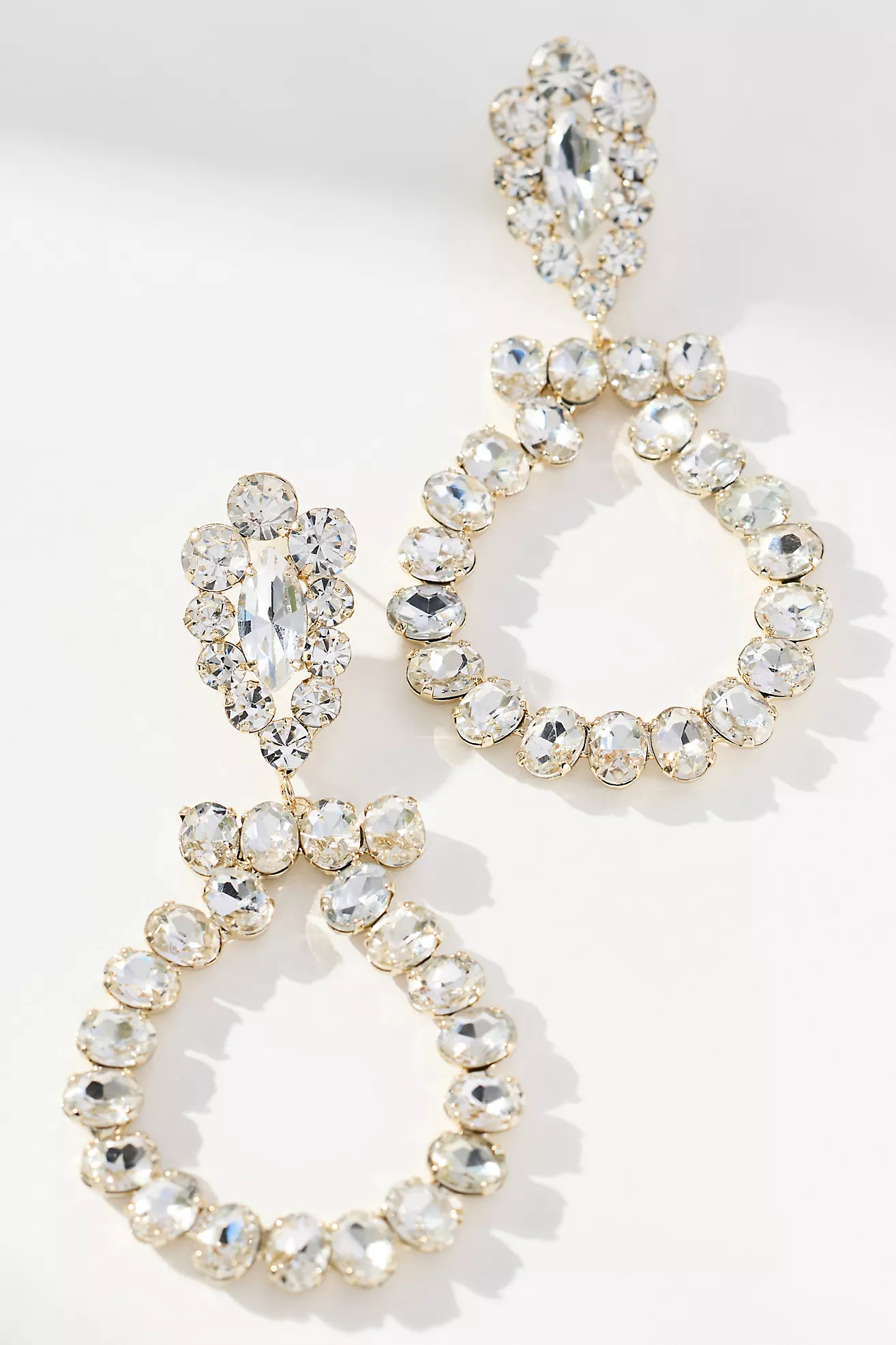 Circular Crystal Drop Earrings | Anthropologie (US)