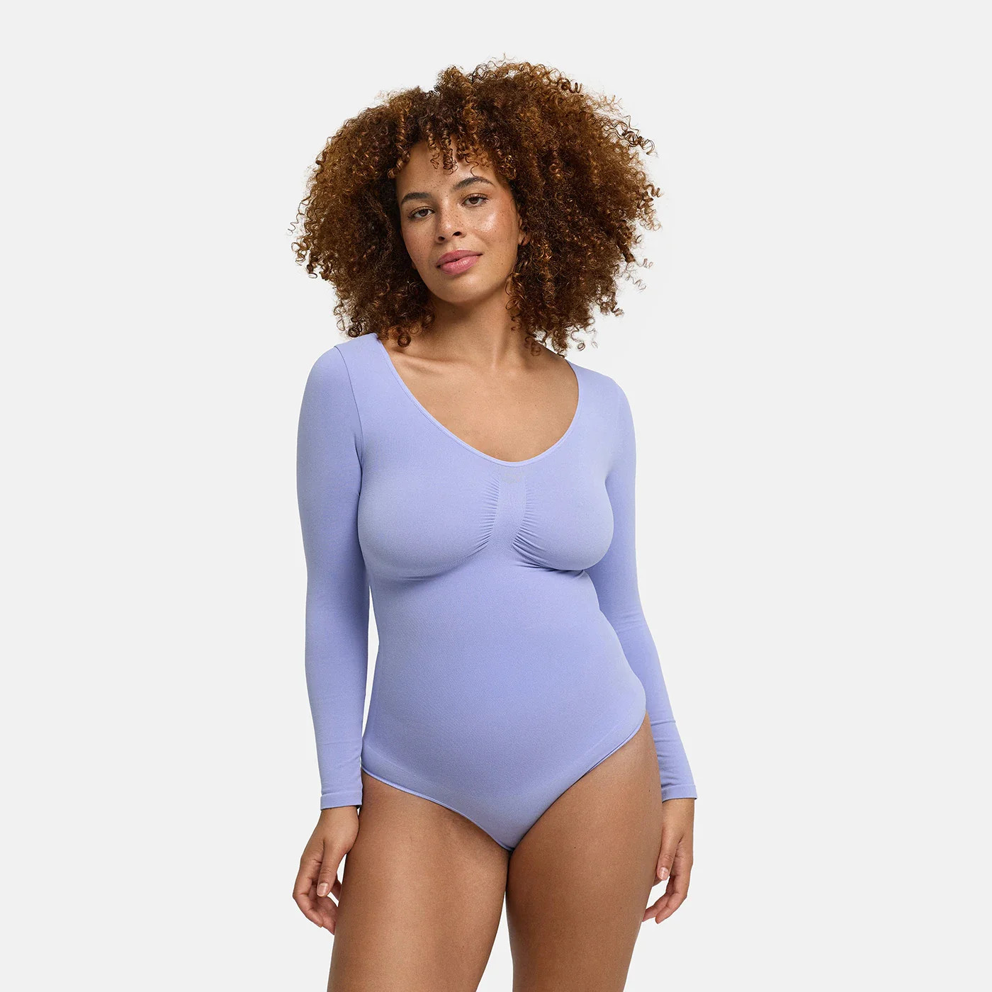 Bodysuit Sculpting Shapewear Longsleeve mit String | cfab by creamy fabrics