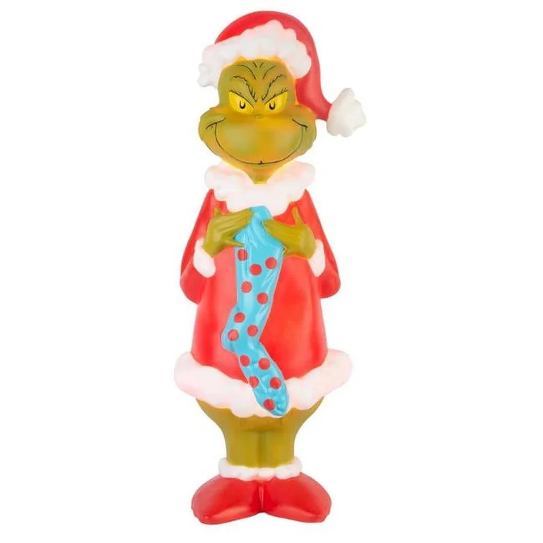 Gemmy 880191 Dr. Seuss' Grinch Light-Up Christmas Decoration, Blow Molded, 24.2 In. - Quantity 1 ... | Walmart (US)