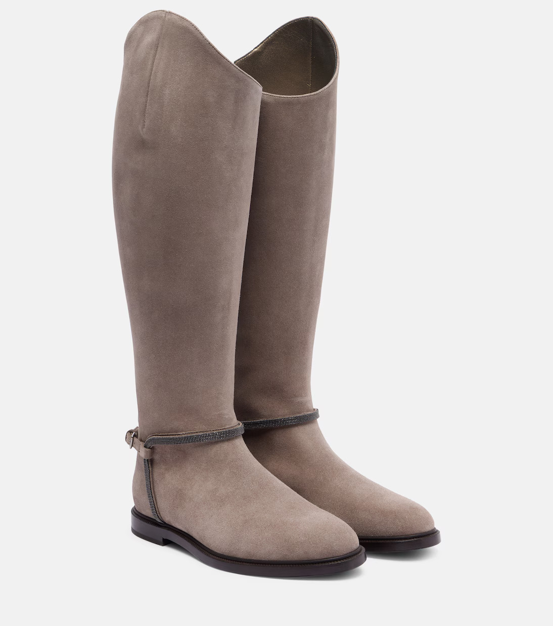 Monili suede knee-high boots | Mytheresa (INTL)