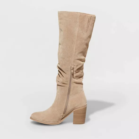 Women's Lainee Heeled Scrunch Boots - Universal Thread™ | Target